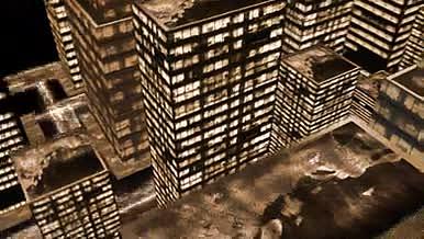 震撼大厦暗黑效果LED大楼墙面楼顶金属字视频的预览图